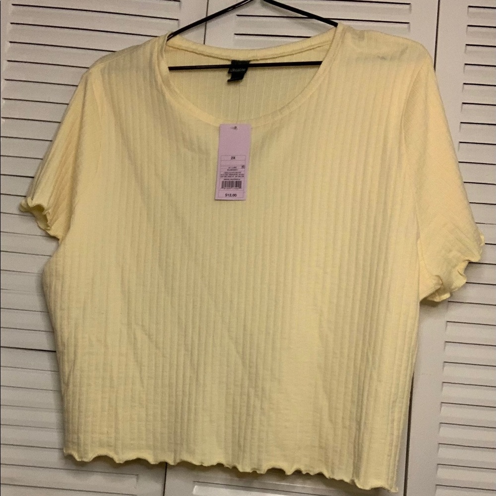 **Never Worn** WILD FABLE Ruffle Edge Crop Top